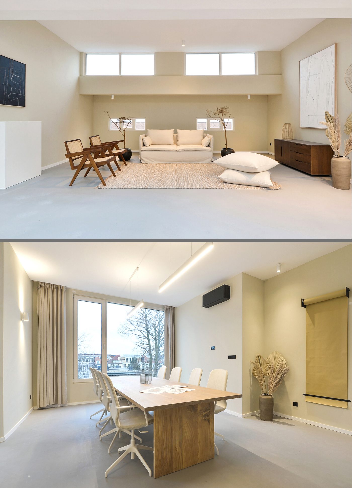 Two YOUNG interiors: a lounge and a meeting room