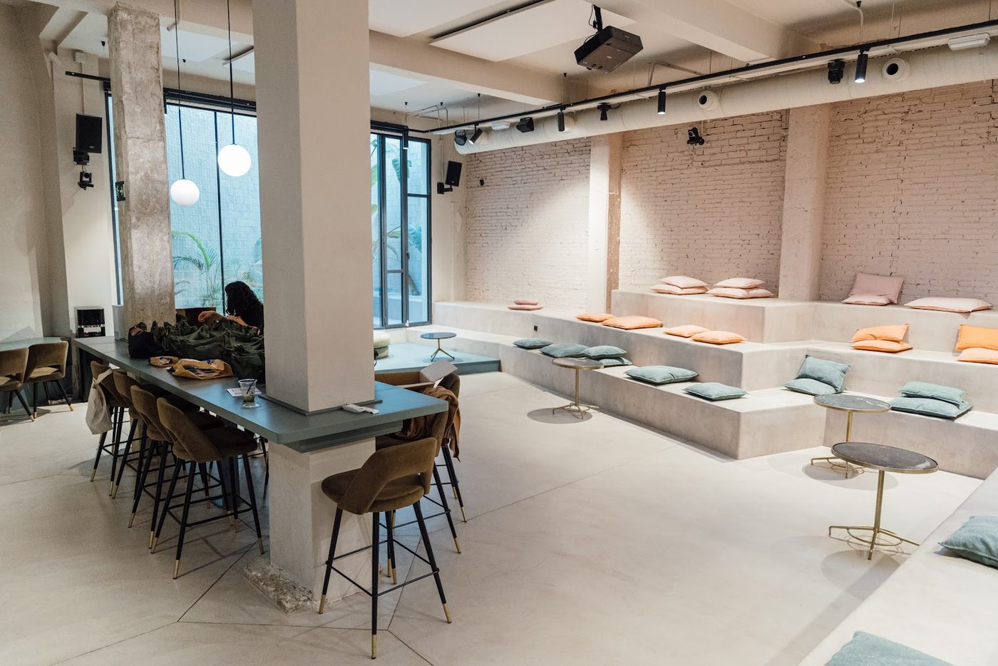 The bar and lounge of a YOUNG venue
