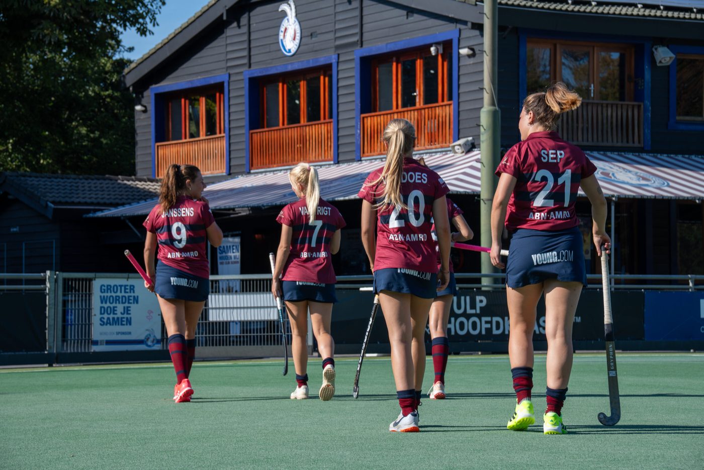 KZ players coming off the hockey pitch